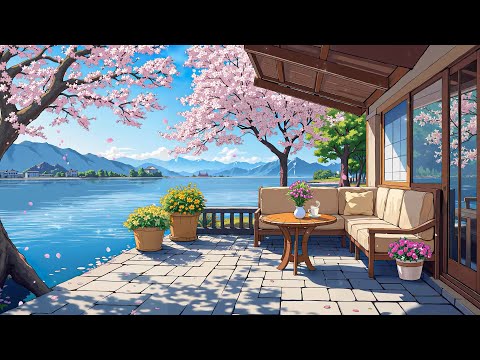 Happy Spring Lofi 🌸 Aesthetic Lofi for Happy Morning ☕ Lofi Cafe ~ Lofi Hip Hop to study/relax
