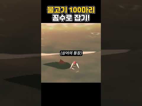 모동숲에서 물고기 100마리 연속 잡기!