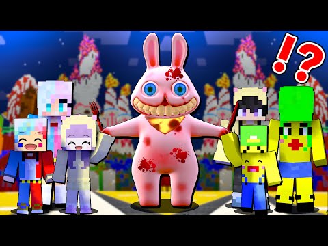 恐怖の殺人ウサギに誘拐された家族を救うマインクラフト🐰🔪🩸【マイクラ】ぽっぴんず