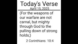 Our Weapons Are Mighty | 2 Corinthians 10:4 | Spiritual Warfare Verse #spiritualsafety