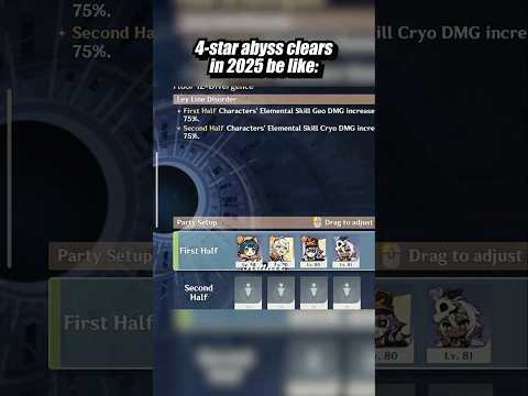 4 STAR ONLY ABYSS CLEARS BE LIKE #xiangling #iansan