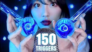 ASMR｜飽き性の人向け！10分で150種類の音😪【150＋Triggers】