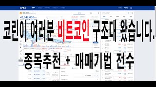 [코린이분들을위한 영상] 비트코인 구조대왔습니다. 종목추천 매매기법전수까지 비트코인가이드유튜브 Bitcoinguideyoutube