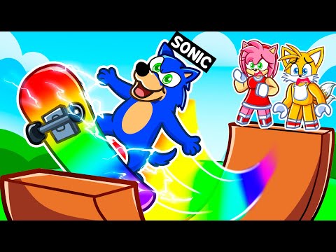 I Became a DOG In Roblox SKATEBOARD OBBY!