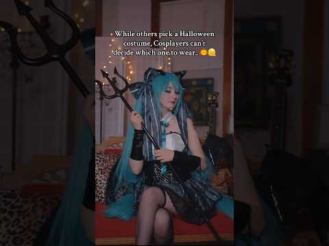 🫠#miku #hatsunemiku #mikucosplay #vocaloid #vocaloidcosplay #halloween #halloweencostume #cosplayer