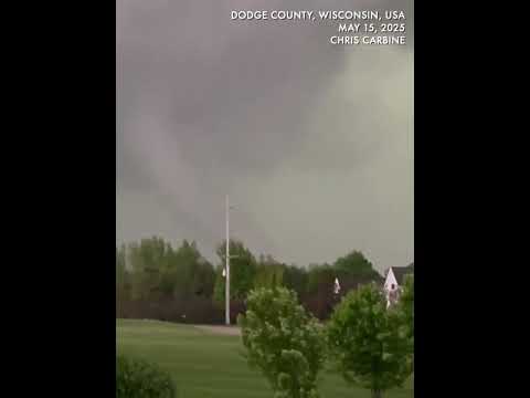 Eyewitness video captures formation of tornado in fierce weather
