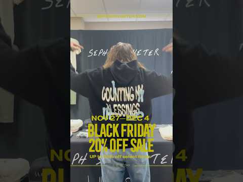 BLACK FRIDAY SALE live NOW! Go to my website sephschlueter.com! #blackfriday #sale #christmas