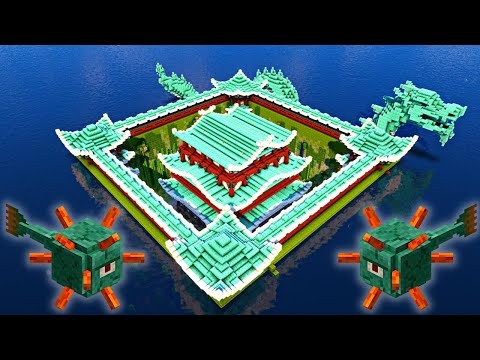 We Built a Japanese Style Guardian Farm in Minecraft