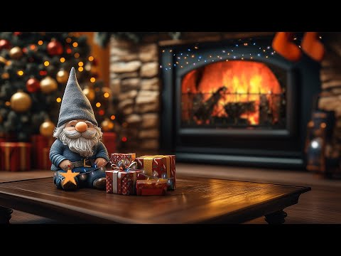 Beautiful Christmas Music 🎄 Relaxing Christmas Music Ambience ~ Christmas Fireplace For Sleep