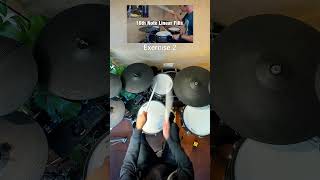 16th Note Linear Fills Sample #drums #drumfills #musician #learning