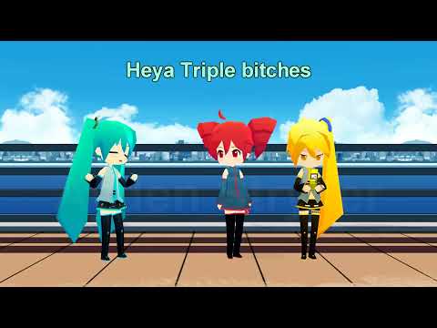 [MMD Talkloid] Miku's new Voicebank ft. Triple Baka Squad