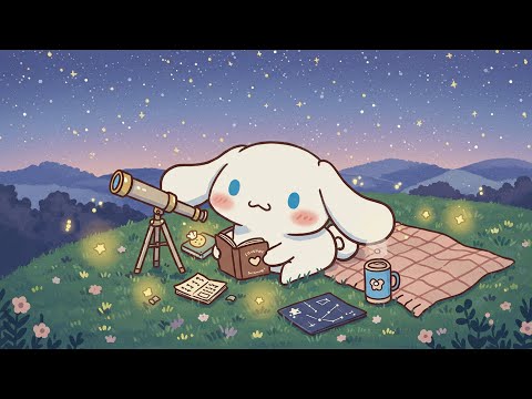 Cinnamoroll’s Evening Breeze ✨ Warm Cozy Lofi Beats Focus & Study 🌙 Peaceful Music for Cozy Evening