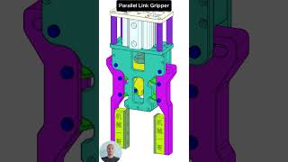 Parallel Link Gripper #mechanism #engineering #mechanical #solidworks #shorts #trending #3dcad #cad