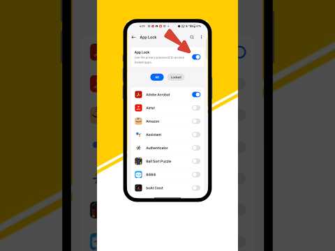 App lock kaise kare |app me lock kaise lagaye#smartphone #tech