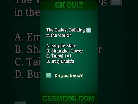 The tallest in the world is  #gk #question #mcq #quiz #answer #shorts #short #shortvideo