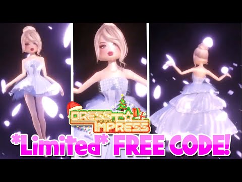 ⭐️FREE CODE⭐️3 HOURS ONLY | PETAL DRESS | WINTERUPDATE 🎀 Dress To Impress