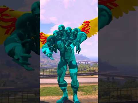 GTA : V সবার মতো বড় ও লম্বা হলো রেড হাল্ক 😱🔥 #shorts #gta5  #ironman #hulk #trending