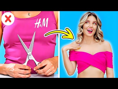 👗LEVEL UP Your Look! Viral FASHION DIY Hacks & Styling Tricks ✨ by DrawPaw