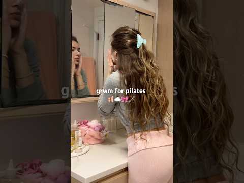 pilates morning routine & GRWM 🍵🎀 #pinkpilatesprincess #pilatesprincess #girlymorning