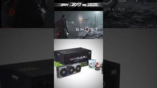 RTX 5090 32GB (Flagship 2025) vs GTX 1080 Ti 11GB (Flagship 2017) #pcbuild #pc #pcgaming #gamingpc