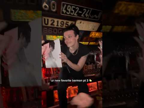 YUNGBLUD - ur new favorite barman 🍋‍🟩 pt3. fair to say i felt sh-t when I woke up 🫠 #shorts