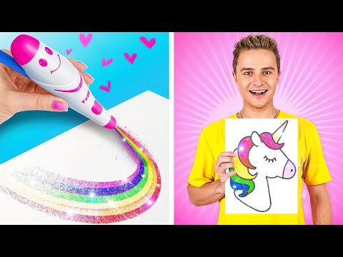 Creative Art Hacks & Hilarious School Fails! 🎨📚 Rich vs Broke Students by DrawPaw!