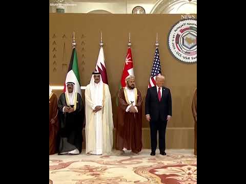 Pres. Trump poses with Gulf leaders ahead of the GCC summit in Saudi Arabia #news #donaldtrump