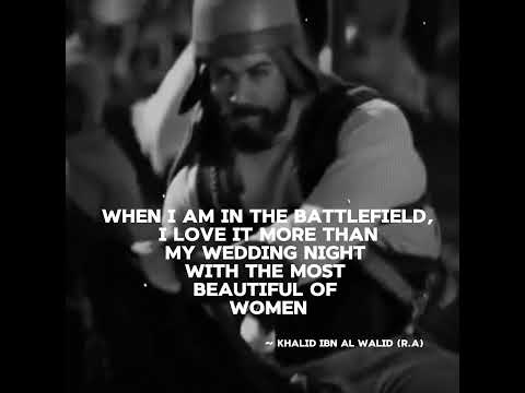 Khalid bin Walid quote #islamicgeneral #islam #quotes #history #conqueror #islamic #khalidibnwalid