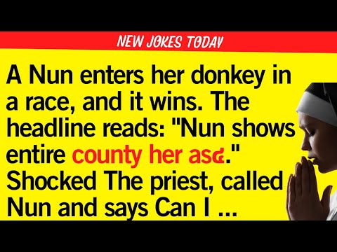 🤣 "Nun Shows Off Her Donkey?! 😂 The Funniest Race Story Ever!" | BEST JOKE OF THE DAY! Funny jokes