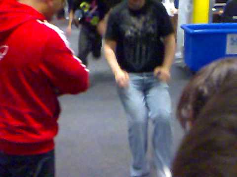 call center office relay race fun