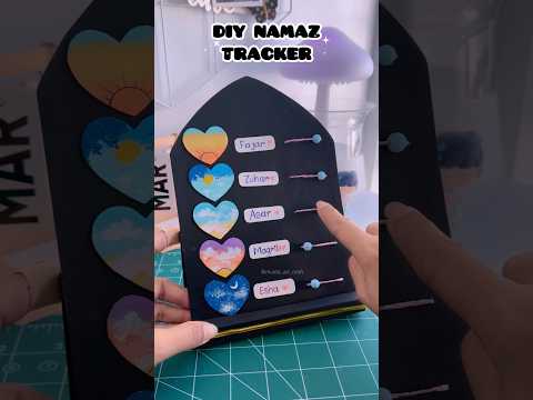 ✨DIY Namaz Tracker 🌙✨#shorts #art #diy #muktaartandcraft #viralvideo #youtubeshortsfeature
