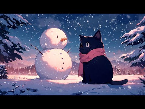 Winter Vibes ❄️ Listen to it to escape from a hard day with my cat [Chill Lofi Beats / Cat Vibes]