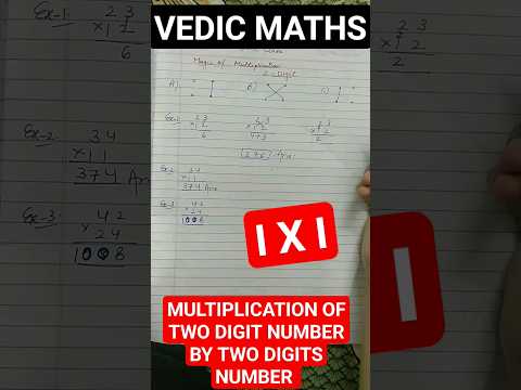 #likesharesubscribe #VEDICMATHS #MULTIPLICATION TWO DIGIT BY TWO DIGIT NUMBER #IXI METHOD  #