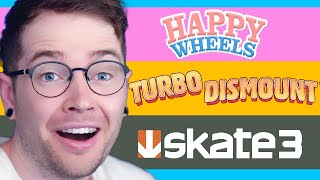 I Went On A YouTube Nostalgia Trip.. (Happy Wheels, Turbo Dismount, Skate 3)