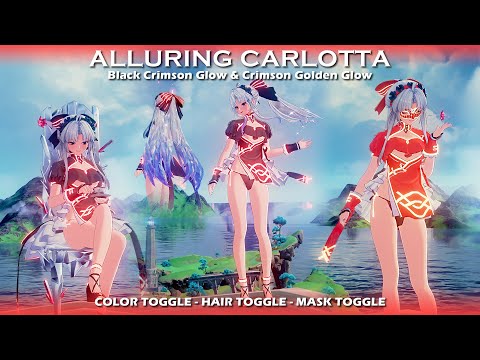 Alluring Carlotta [Black Crimson Glow & Crimson Golden Glow] Woju Mod - Wuthering Waves 2.2 Mod