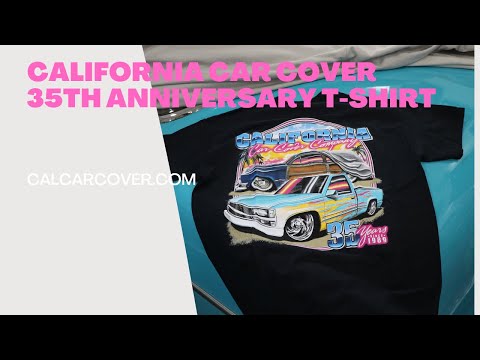 35th Anniversary California Car Cover Cotton T-Shirt Since 1989 Classic Trucks