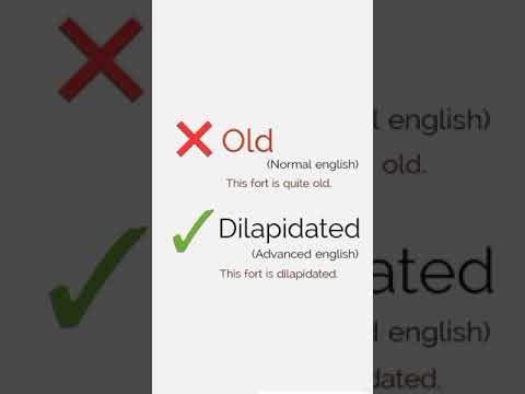 Advanced English  word for "old"📚🔖