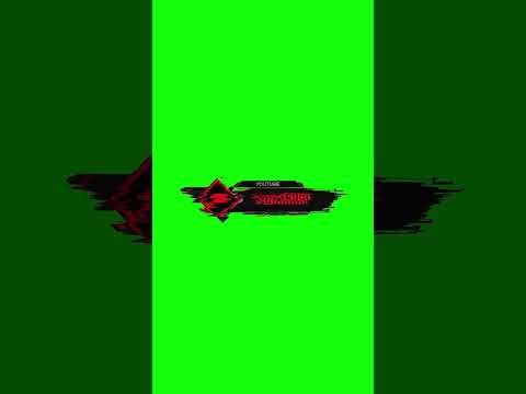 Subscribe button green screen