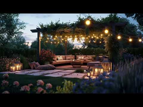 🌿✨ Gazebo Serenity: Chillhop Twilight & Starlit Lounging in a Verdant Oasis 🛋️🎶