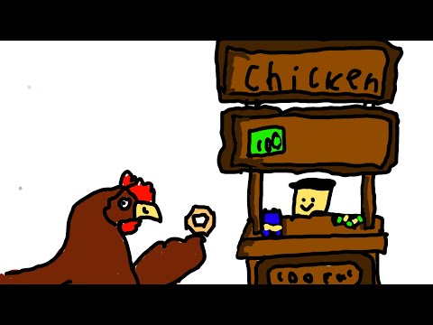 Donate the entire server 100 Robux as a chicken
