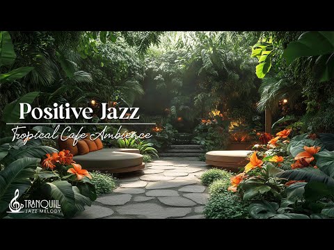 Tranquill Cabin Jazz | Peaceful Garden Sunset & Rustic Serenity For Relaxation