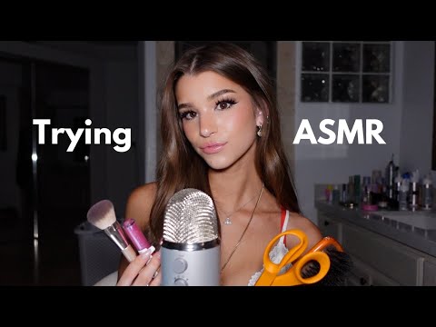 Brooke Monk tries ASMR *doing YOUR favorite triggers*