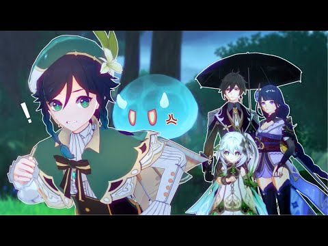 When It Rains (ft. Four Archons)【 Genshin Impact Animation 】