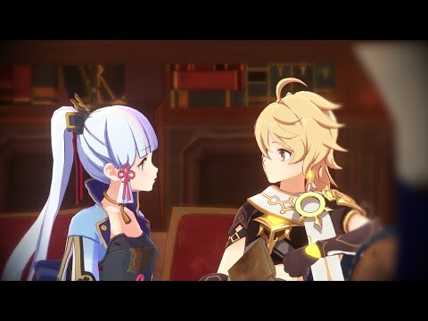 Ayaka wants to rest on Aether's shoulder