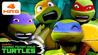 4 HOURS of the Funniest Moments from Teenage Mutant Ninja Turtles! 🤣 | TMNT Marathon