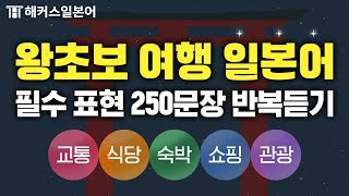 일본여행 회화 이 영상 하나로 끝내세요! 여행일본어 필수 문장 1시간 연속 재생
