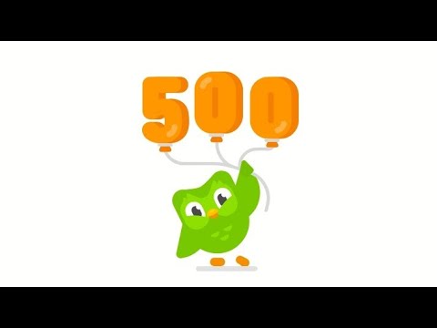 Duolingo 500 dias de ofensiva 🎈