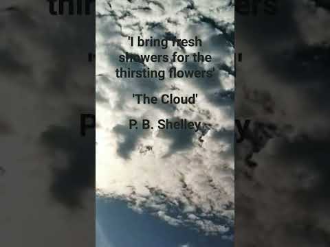 'The Cloud' by PB Shelley#englishliterature