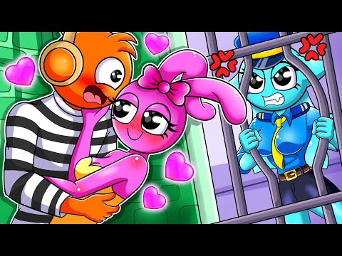 OREN X PINKI Falls in LOVE But AQUA is TRAPPED in PRISON? Part 2 | Incredibox Sprunki Animation