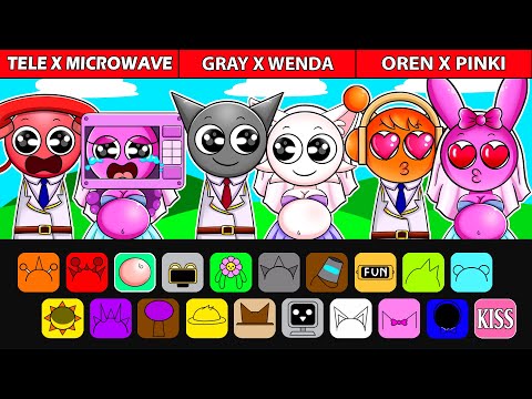 INCREDIBOX SPRUNKI are Pregnant - Oren, Gray and Tele Become Dad | Incredibox Sprunki Animation
